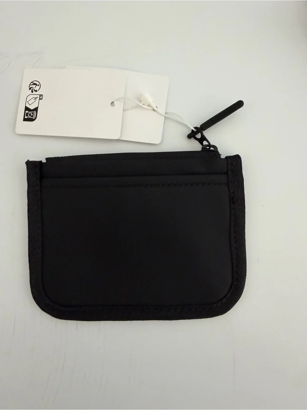 NWT Lululemon True Identity Card Case Black Zip Wallet
